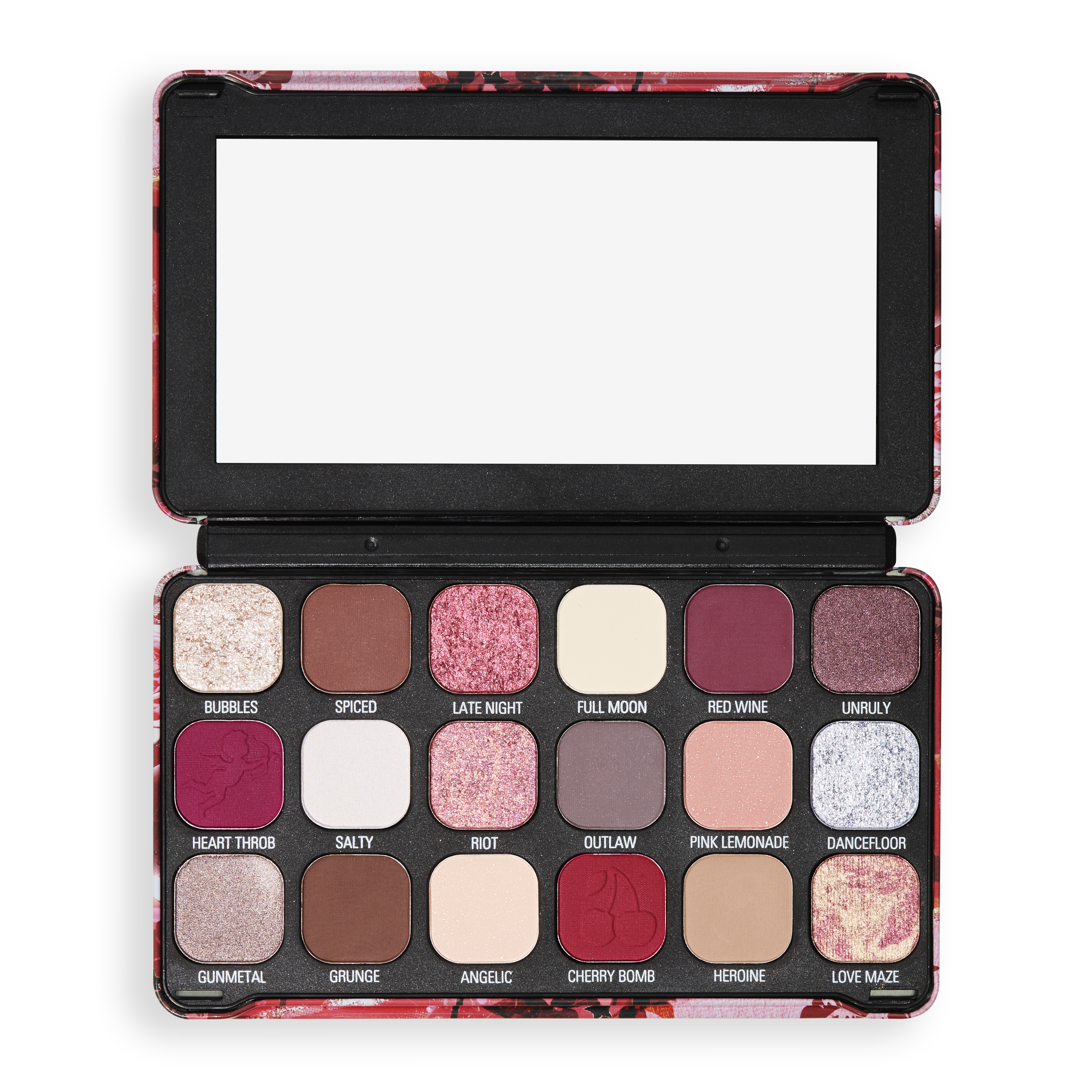 Revolution Forever Flawless Eyeshadow Palette Cherry Rebel Red