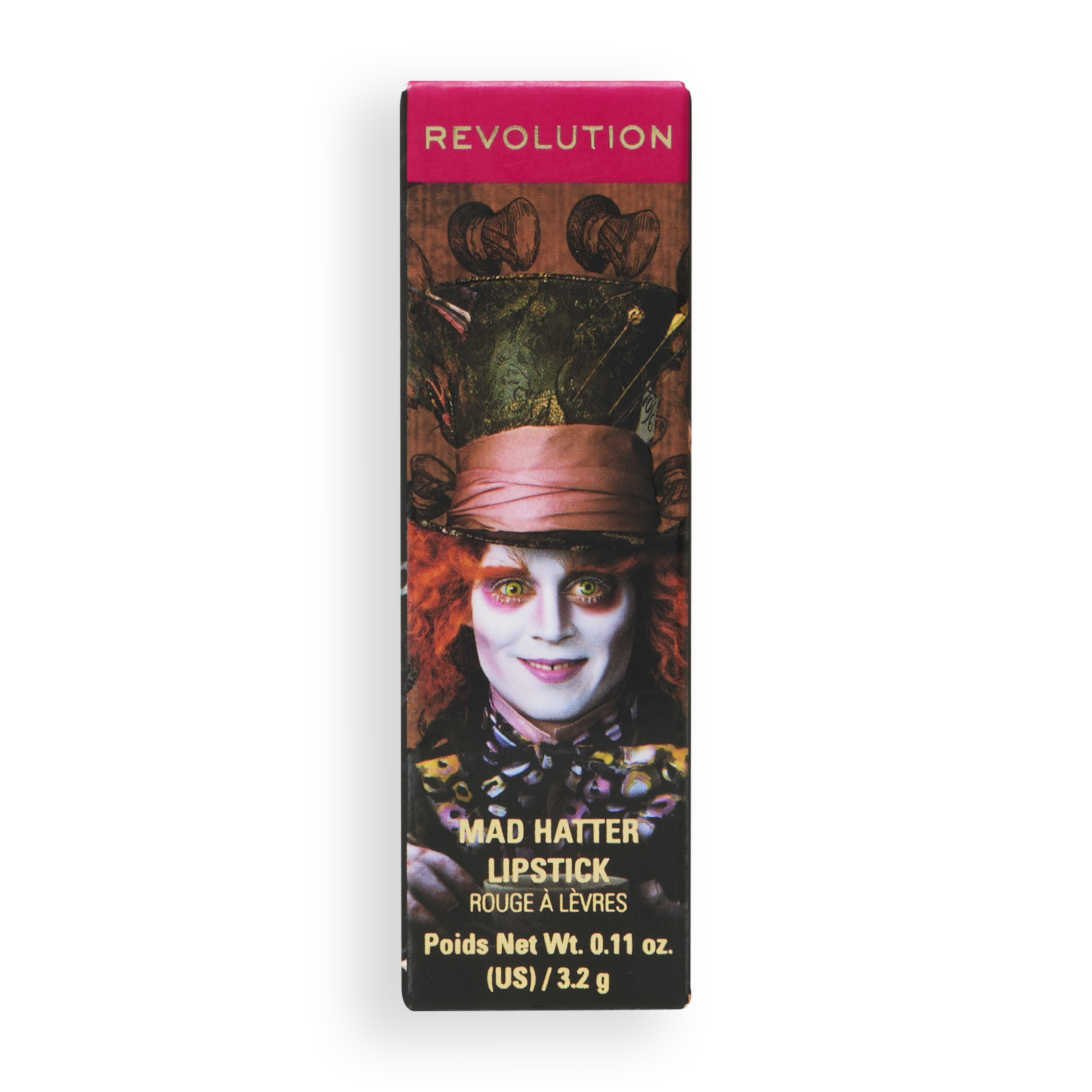 Disney’s Alice in Wonderland & Revolution Mad Hatter Lipstick Fuchsia Pink