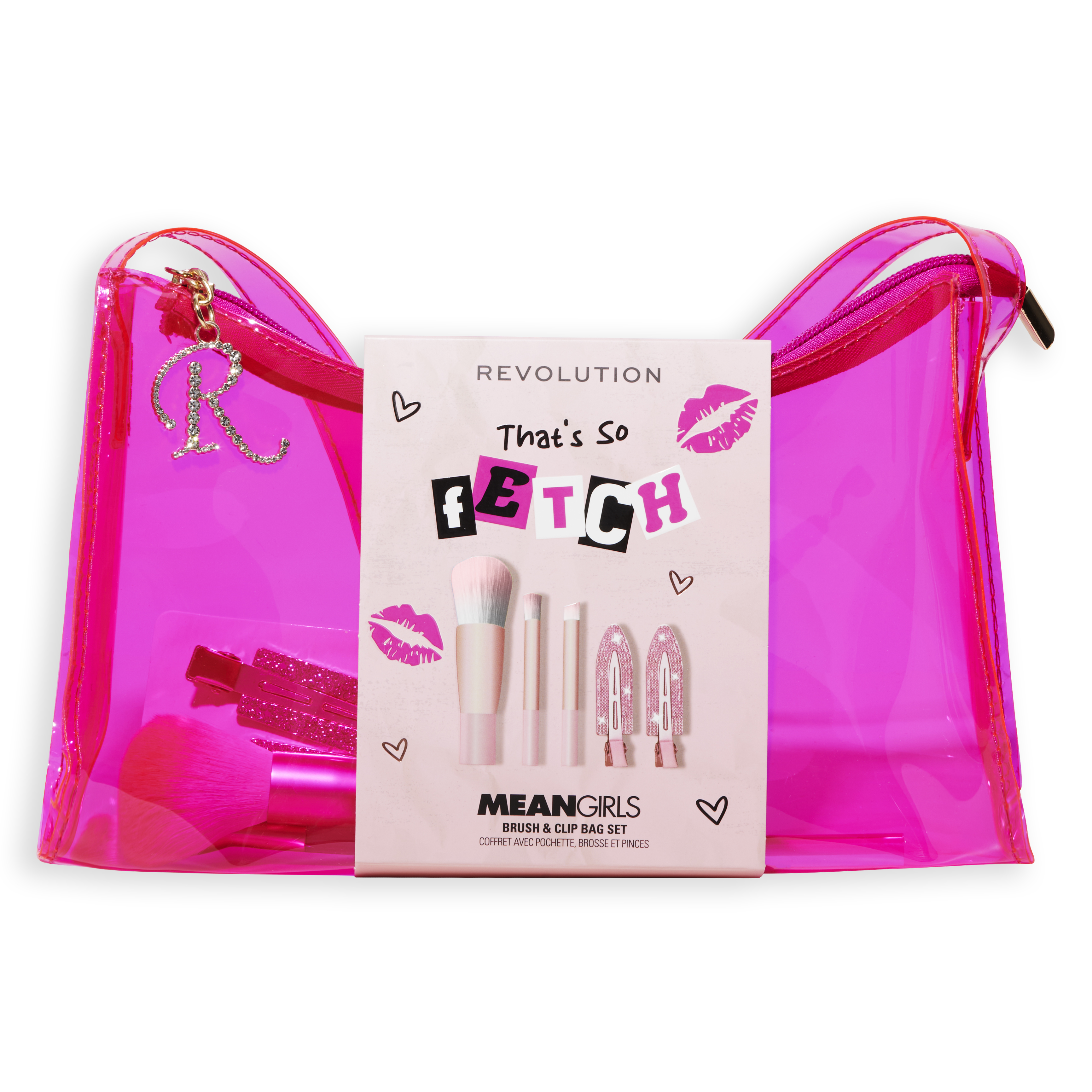 Mean Girls x Revolution Fetch Brush Set with Hair Clips and Bag